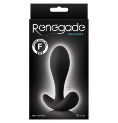 Черная анальная пробка для ношения Pillager I - 10,2 см.