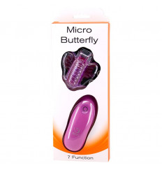 Лиловый клиторальный стимулятор MICRO BUTTERFLY в виде бабочки