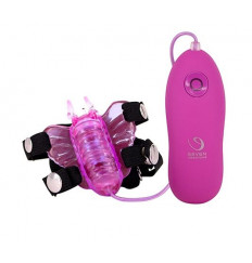 Лиловый клиторальный стимулятор MICRO BUTTERFLY в виде бабочки