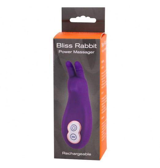 Фиолетовый клиторальный вибростимулятор BLISS RABBIT POWER MASSAGER