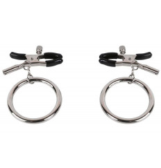 Зажимы для сосков с серебристыми колечками