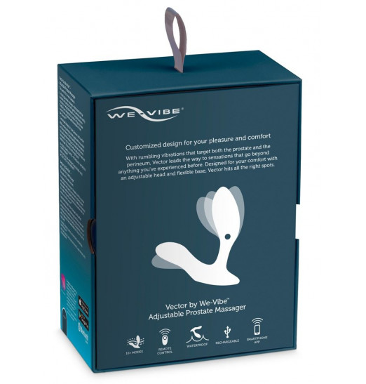 Серый массажер простаты We-Vibe Vector