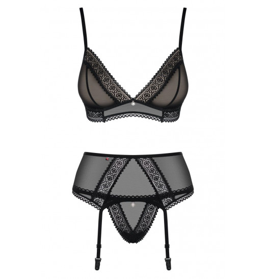 Пикантный комплект белья с поясом для чулок