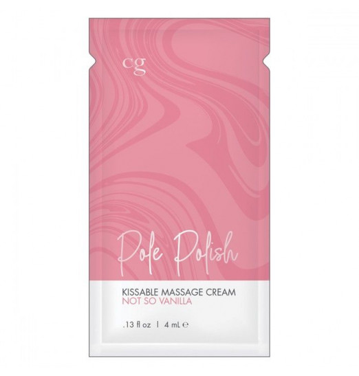 Пробник съедобного массажного крема для поцелуев с ароматом ванили CG Not So Vanilla - 4 мл.