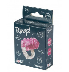Розовая насадка на язык Rings Teaser