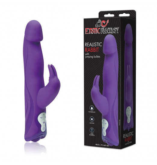 Фиолетовый силиконовый вибратор JUMPING BULLETS с 3 моторами - 22 см. Фиолетовый силиконовый вибратор JUMPING BULLETS с 3 моторами - 22 см.