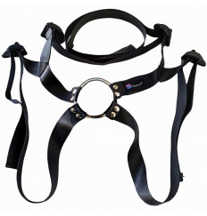 Страпон Harness Realistic с розовой головкой - 20,5 см.