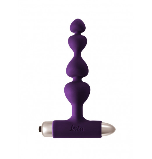 Фиолетовая анальная вибропробка-елочка New Edition Excellence - 15 см.