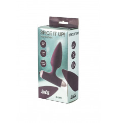 Бордовая анальная вибропробка New Edition Glory - 11 см.