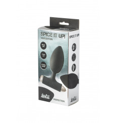 Черная анальная вибропробка New Edition Perfection - 11,1 см.