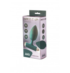 Зеленая анальная вибропробка New Edition Perfection - 11,1 см.