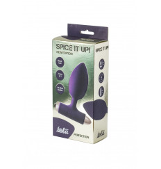 Фиолетовая анальная вибропробка New Edition Perfection - 11,1 см.