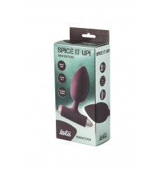 Бордовая анальная вибропробка New Edition Perfection - 11,1 см.