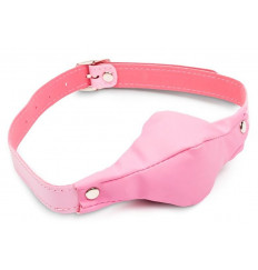 Оригинальный розовый кляп на регулируемом ремешке