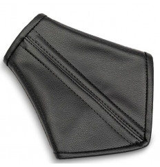 Черный широкий ошейник с регулируемым объемом