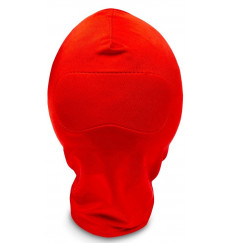 Закрытый красный шлем-маска без прорезей