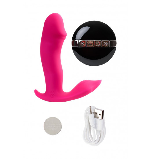 Розовый вибромассажер с голосовым управлением Tilly