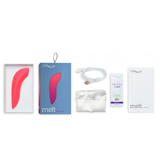 Розовый вакуум-волновой стимулятор клитора We-Vibe Melt