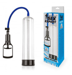 Прозрачная вакуумная помпа Sex Expert со шкалой