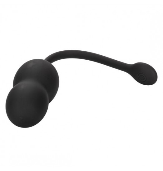 Черные вагинальные виброшарики с браслетом-пультом Wristband Remote Ultra-Soft Kegel System