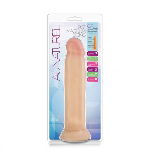 Телесный фаллоимитатор 9.5 Inch Sensa Feel Magnum Dong - 24,1 см.