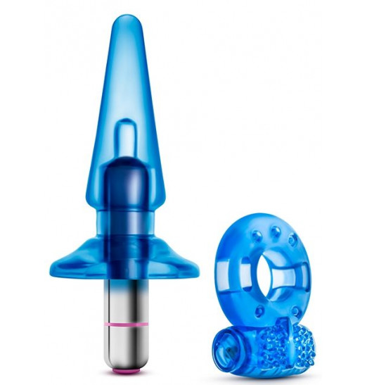 Голубой вибронабор Get Off из 3 предметов