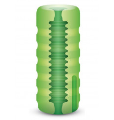 Зеленый мастурбатор с вибрацией Zolo Original Squeezable Vibrating Stroker