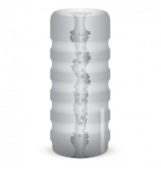 Прозрачный мастурбатор с вибрацией Zolo Girlfriend Squeezable Vibrating Stroker