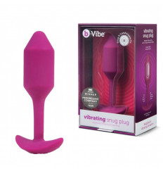 Розовая пробка для ношения с вибрацией Snug Plug 2 - 11,4 см.