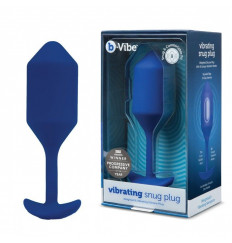 Синяя пробка для ношения с вибрацией Snug Plug 4 - 14 см.