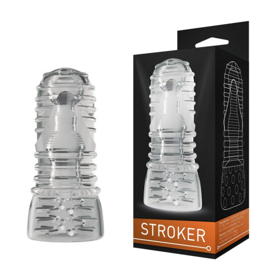 Прозрачный двусторонний мастурбатор STROKER №3