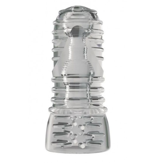 Прозрачный двусторонний мастурбатор STROKER №3