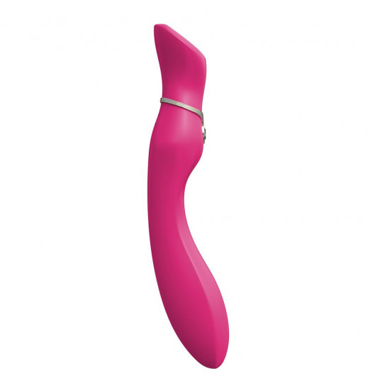 Розовый вибратор с screen-touch управлением MIRACLE CHANCE - 21 см. Розовый вибратор с screen-touch управлением MIRACLE CHANCE - 21 см.