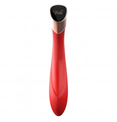 Красный вибратор FALLEN CITY с сенсорным управлением - 22 см.