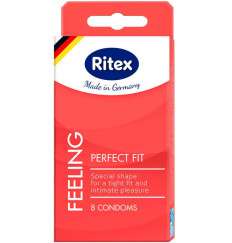 Презервативы анатомической формы с накопителем RITEX PERFECT FIT - 8 шт.