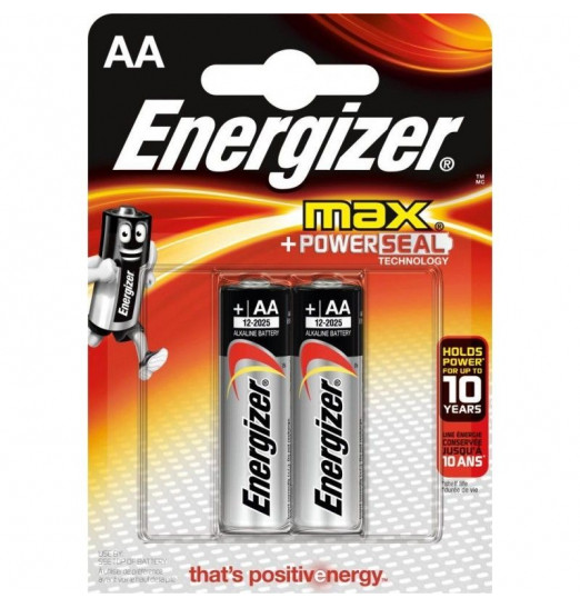 Батарейки Energizer MAX E91/AA 1,5V - 2 шт.