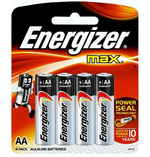 Батарейки Energizer MAX E91/AA 1,5V - 4 шт.