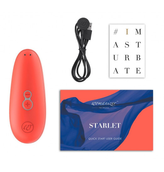 Коралловый бесконтактный клиторальный стимулятор Womanizer Starlet 2 Коралловый бесконтактный клиторальный стимулятор Womanizer Starlet 2
