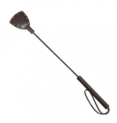 Коричневый стек Готика с петлёй и клёпками - 67 см. Коричневый стек Готика с петлёй и клёпками - 67 см.