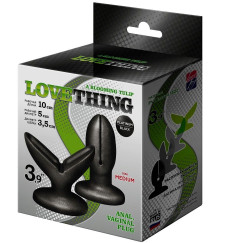 Анально-вагинальный плаг A Blooming tulip - 11 см.