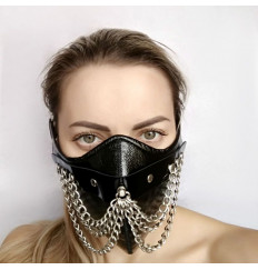 Чёрная маска на нижнюю часть лица  Шахерезада