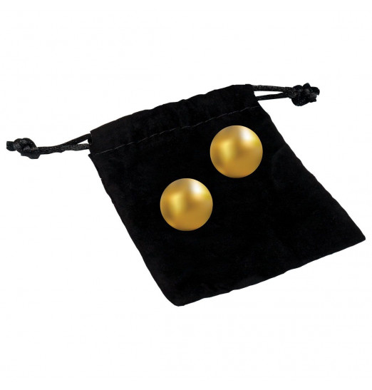 Вагинальные шарики 24К GOLD PLATED PLEASURE BALLS с золотым покрытием