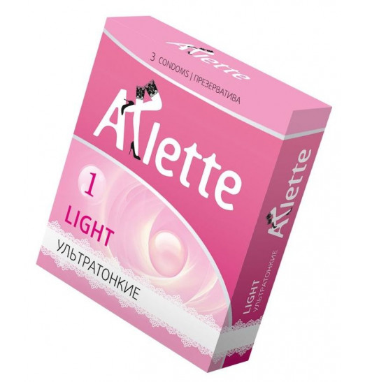 Ультратонкие презервативы Arlette Light - 3 шт. Ультратонкие презервативы Arlette Light - 3 шт.