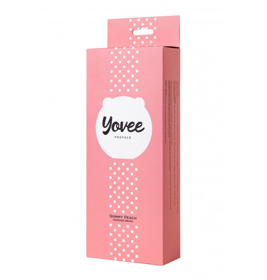 Розовый силиконовый массажер для лица Yovee Gummy Peach Розовый силиконовый массажер для лица Yovee Gummy Peach