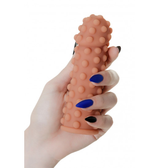 Насадка на фаллос с бугорками по поверхности Extreme Sleeve 002 S-size - 12,7 см. Насадка на фаллос с бугорками по поверхности Extreme Sleeve 002 S-size - 12,7 см.