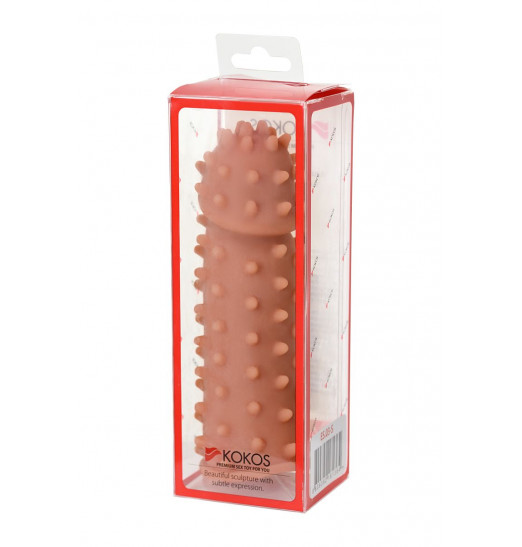 Насадка на фаллос с шипами и бугорками Extreme Sleeve 003 S-size - 12,7 см.