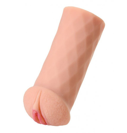 Телесный мастурбатор-вагина ELEGANCE с ромбами по поверхности Телесный мастурбатор-вагина ELEGANCE с ромбами по поверхности