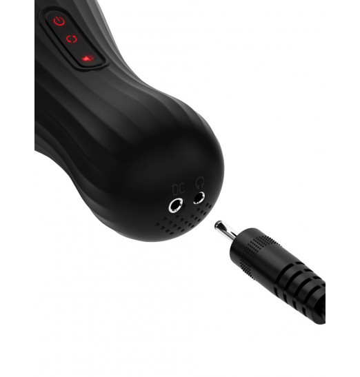 Прозрачный мастурбатор-ротатор с голосовым сопровождением Talk Dirty Rotobator