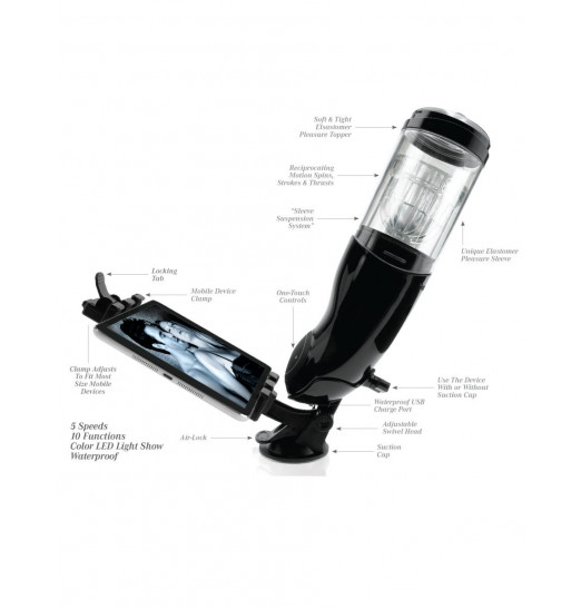 Прозрачный автоматический мастурбатор-анус Mega-Bator Ass Прозрачный автоматический мастурбатор-анус Mega-Bator Ass