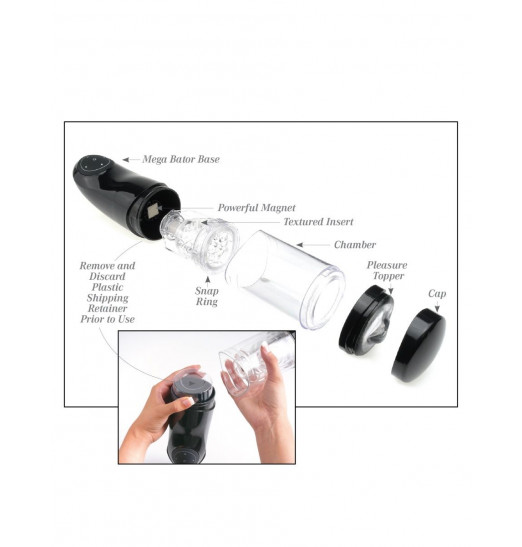 Прозрачный автоматический мастурбатор-анус Mega-Bator Ass Прозрачный автоматический мастурбатор-анус Mega-Bator Ass